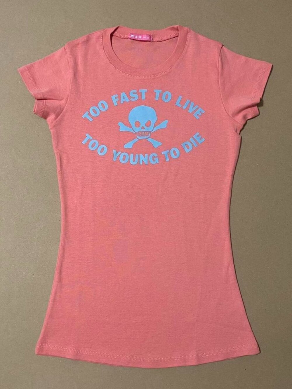 TOO FAST TO LIVE ☠️ TOO YOUNG TO DIE graphic Seditonaries logo baby tee